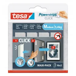 
                  TESA RZECZ SAMOPRZYLEPNY WEWNĘTRZNY POWERSTRIPS 4 PARY ROZMIAR M 80x20MM H7772103